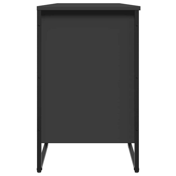 Schuhregal Schwarz 90 cm Holz