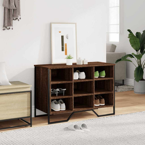 Schuhregal Eichenoptik Braun 90 cm