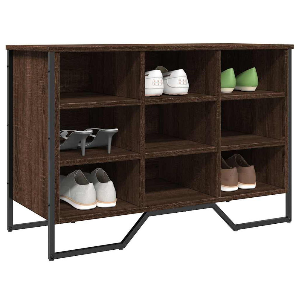 Schuhregal Eichenoptik Braun 90 cm
