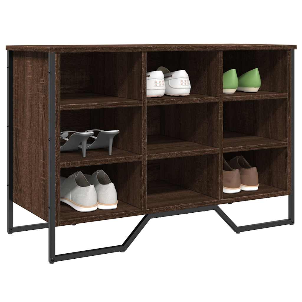 Schuhregal Eichenoptik Braun 90 cm