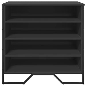 Schuhregal Schwarz 80 cm Holz