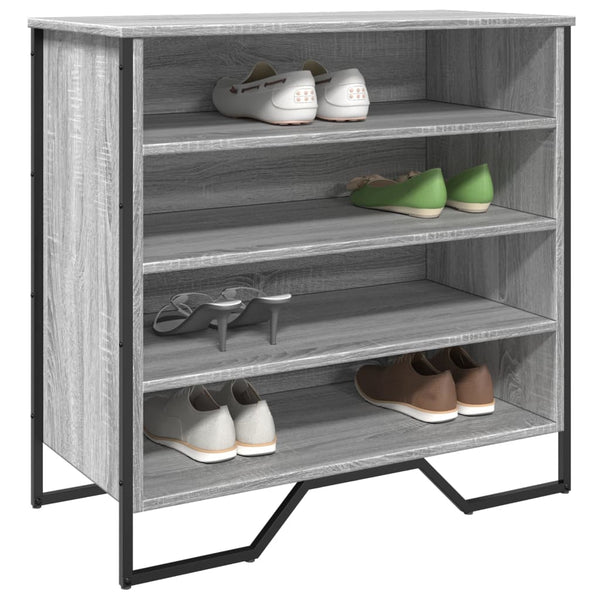 Schuhregal Grau Sonoma 80 cm