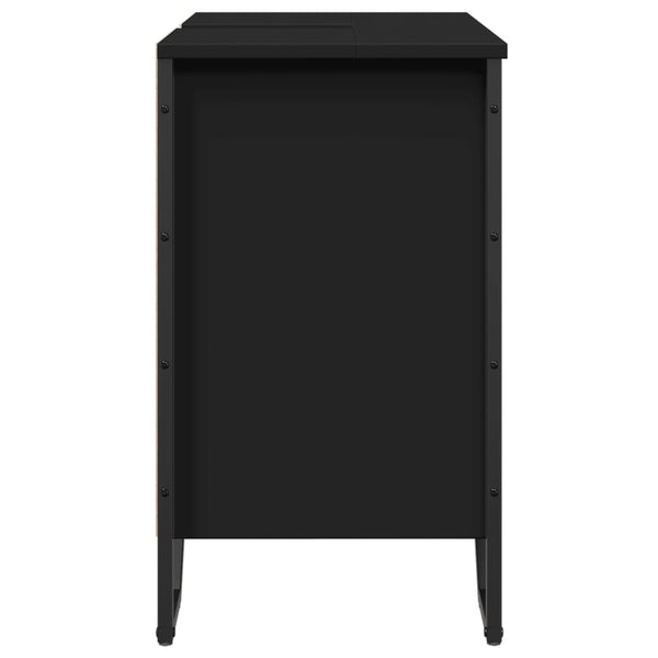 Schwarzer Waschbeckenunterschrank 60 cm