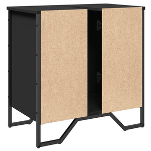 Schwarzer Waschbeckenunterschrank 60 cm