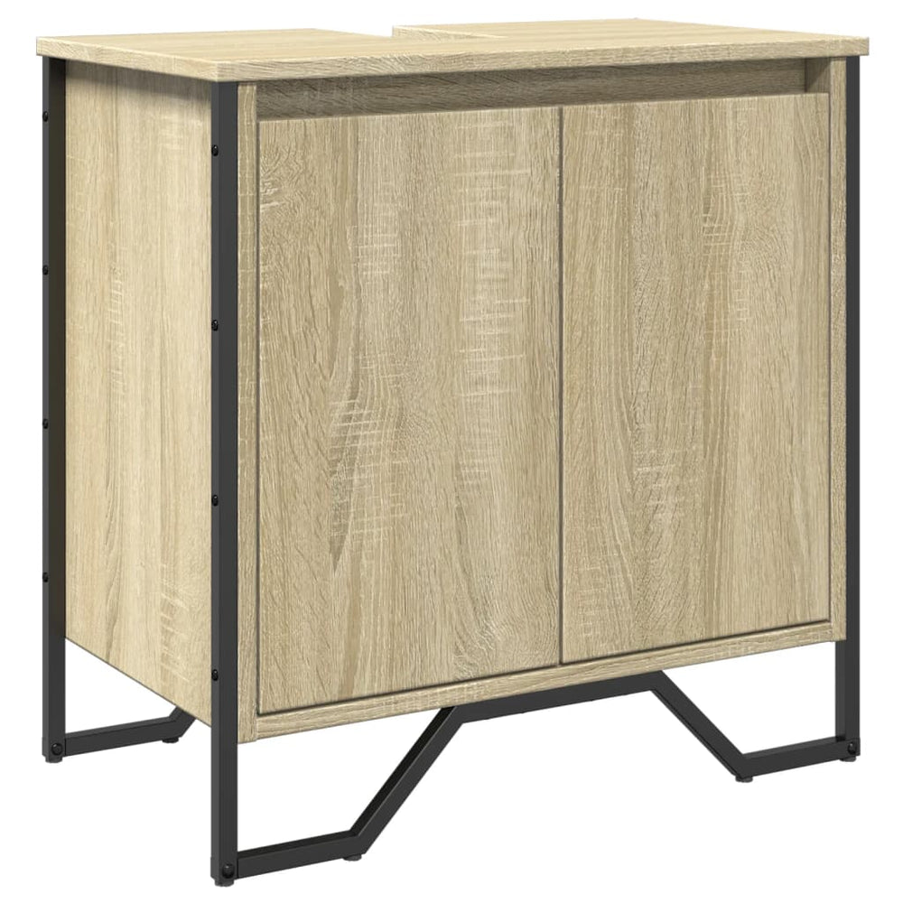 Waschbeckenunterschrank Sonoma-Eiche 60 cm