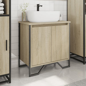 Waschbeckenunterschrank Sonoma-Eiche 60 cm