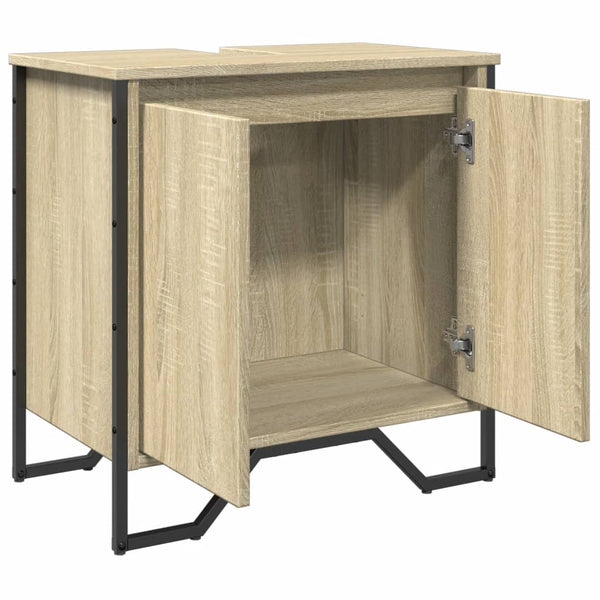 Waschbeckenunterschrank Sonoma-Eiche 60 cm