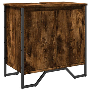 Waschbeckenunterschrank Räuchereiche 60 cm