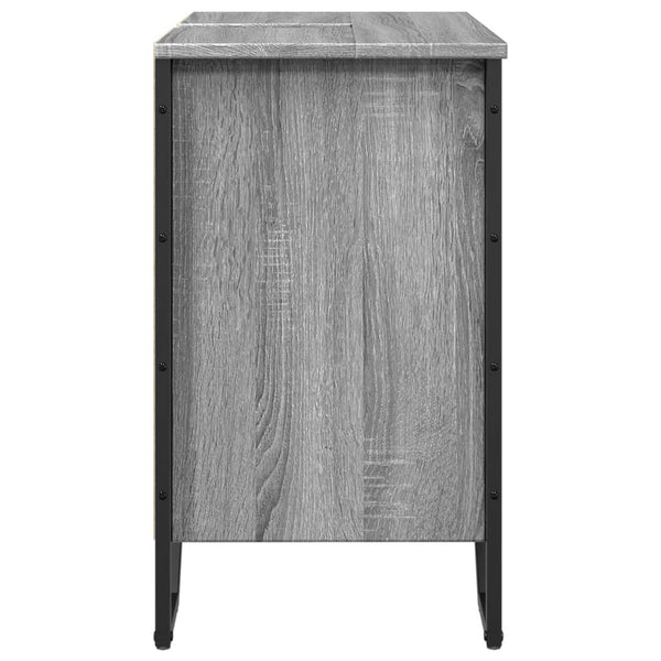 Waschbeckenunterschrank Grau Sonoma 60 cm