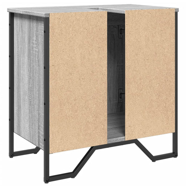 Waschbeckenunterschrank Grau Sonoma 60 cm