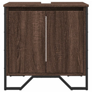 Waschbeckenunterschrank Braun Eichenoptik 60 cm