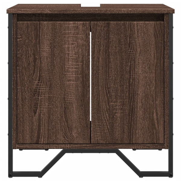 Waschbeckenunterschrank Braun Eichenoptik 60 cm