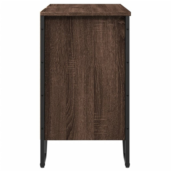 Waschbeckenunterschrank Braun Eichenoptik 60 cm