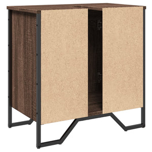 Waschbeckenunterschrank Braun Eichenoptik 60 cm