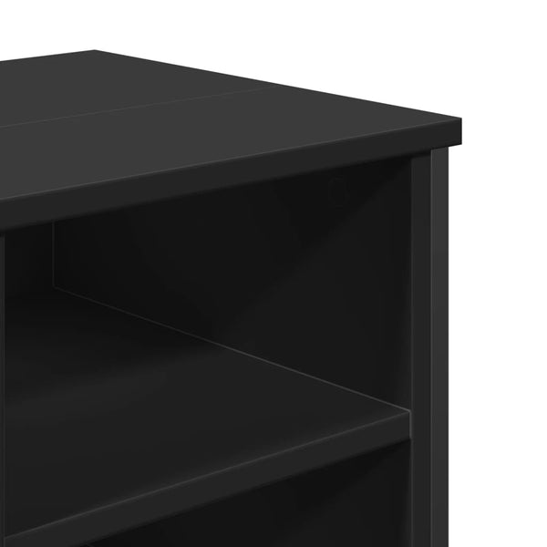 Schwarzer Waschbeckenunterschrank 91 cm