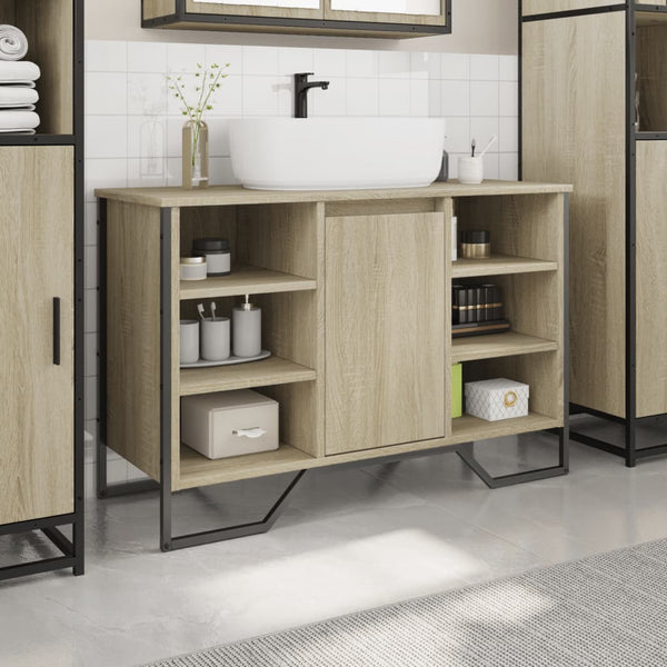 Waschbeckenunterschrank Sonoma Eiche 91 cm