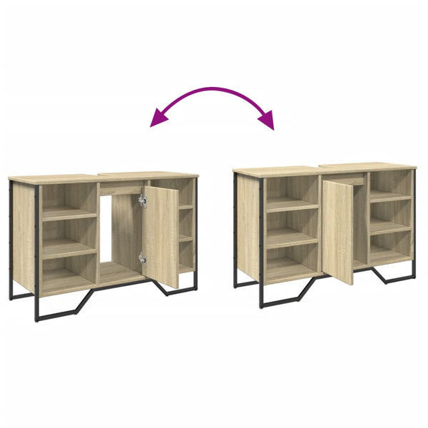 Waschbeckenunterschrank Sonoma Eiche 91 cm
