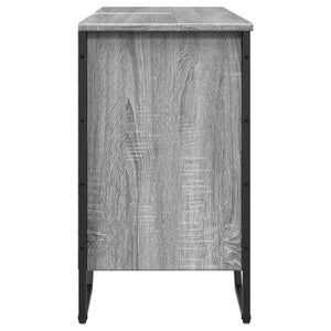 Waschbeckenunterschrank Grau Sonoma 91x35x60 cm