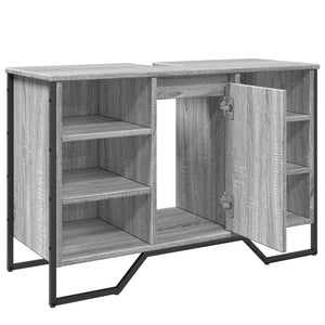 Waschbeckenunterschrank Grau Sonoma 91x35x60 cm