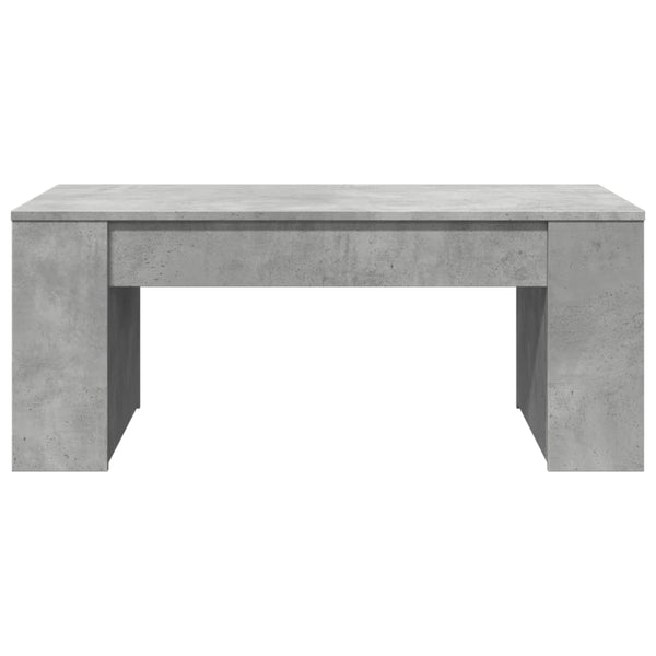 vidaXL Table basse gris béton 102x55x42 cm Bois d'ingénierie