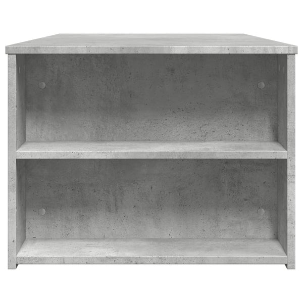 vidaXL Table basse gris béton 102x55x42 cm Bois d'ingénierie