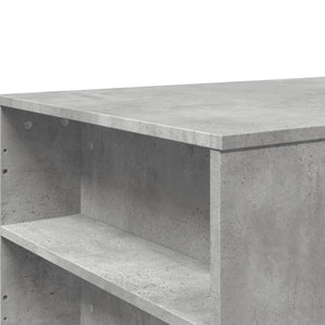 vidaXL Table basse gris béton 102x55x42 cm Bois d'ingénierie