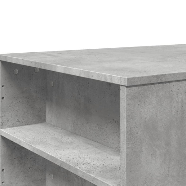 vidaXL Table basse gris béton 102x55x42 cm Bois d'ingénierie