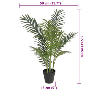 Künstliche Palme Grün 80 cm