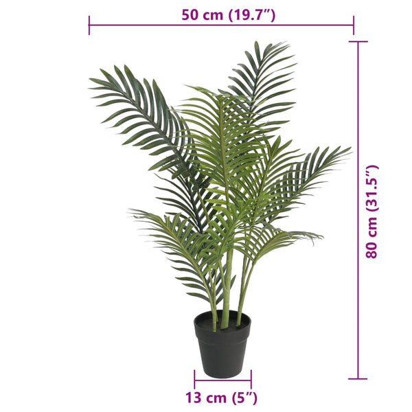 Künstliche Palme Grün 80 cm
