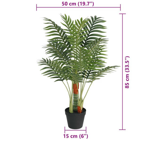 Künstliche Palme mit 3 Stämmen, 85cm
