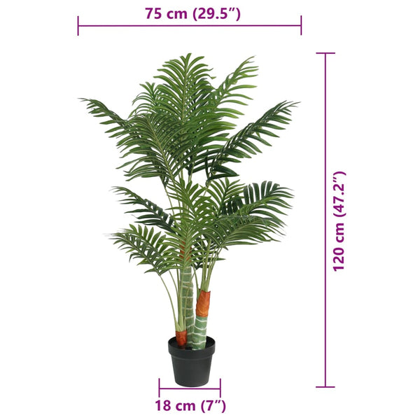 Künstliche Palme Grün 120 cm