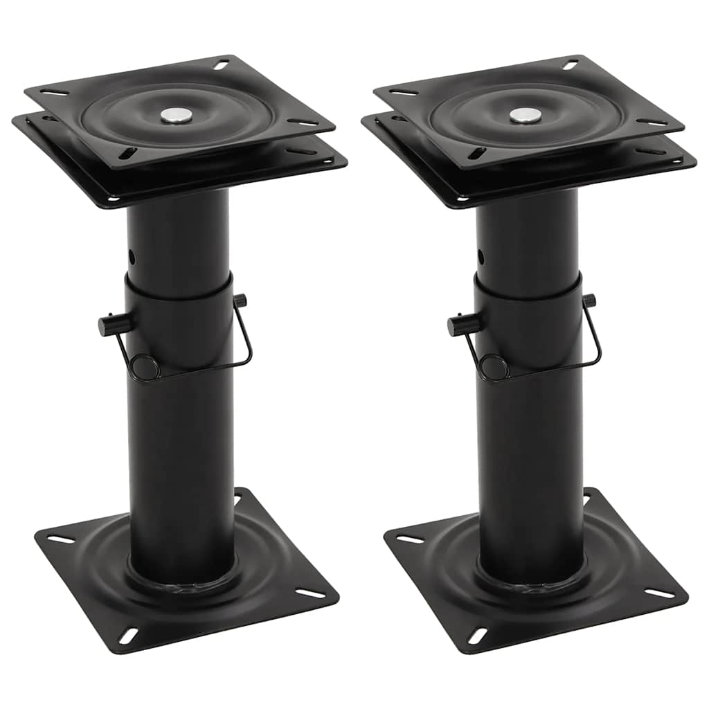 Bootssitz Podeste 360° Drehbar Stahl 2er Set
