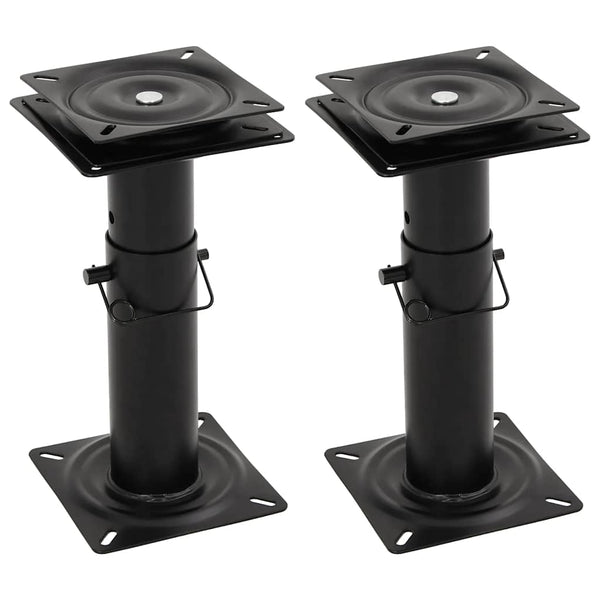 Bootssitz Podeste 360° Drehbar Stahl 2er Set