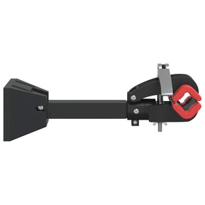 vidaXL Support de réparation de vélo mural pliable rouge et noir en acier