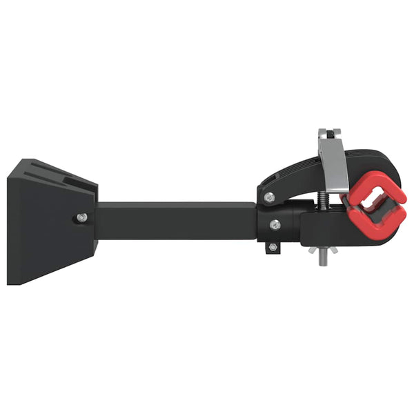 vidaXL Support de réparation de vélo mural pliable rouge et noir en acier
