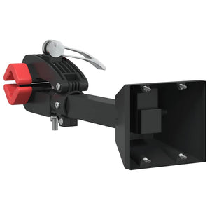 vidaXL Support de réparation de vélo mural pliable rouge et noir en acier