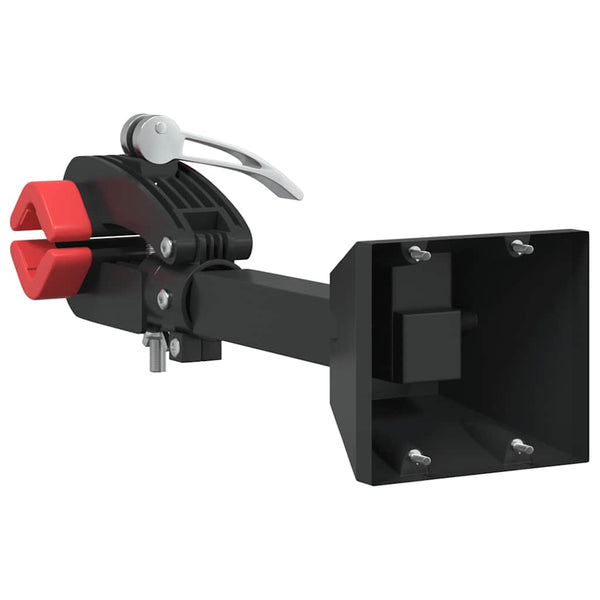 vidaXL Support de réparation de vélo mural pliable rouge et noir en acier