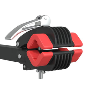 vidaXL Support de réparation de vélo mural pliable rouge et noir en acier