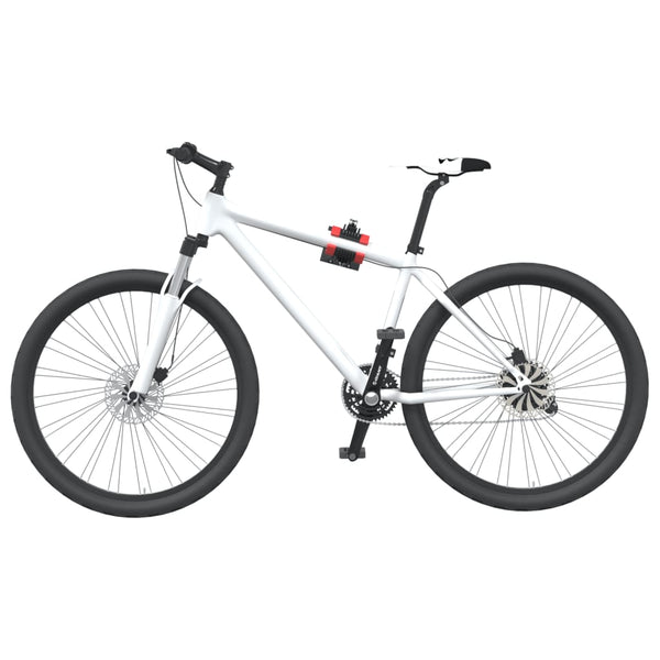 vidaXL Support de réparation de vélo mural pliable rouge et noir en acier