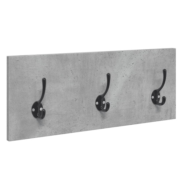 4-tlg. Garderoben-Set Betongrau