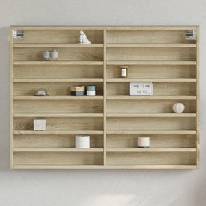 Vitrinenschrank Sonoma-Eiche 100 cm