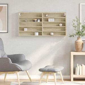 Sonoma-Eiche Vitrinenschrank, 100 cm