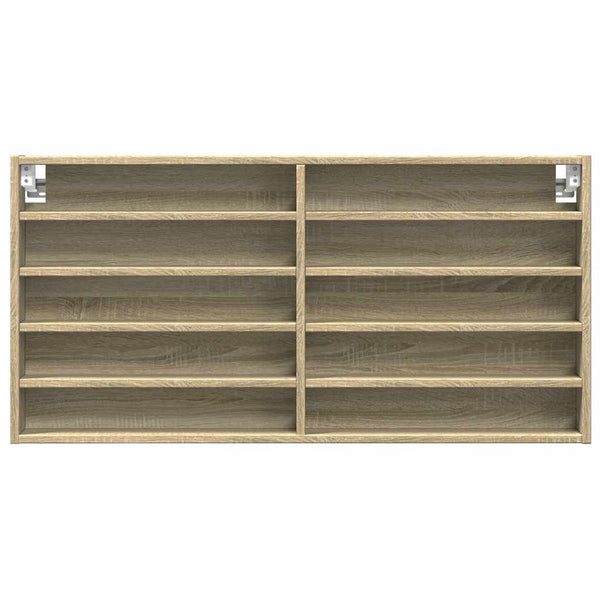 Sonoma-Eiche Vitrinenschrank, 100 cm