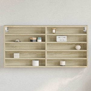 Sonoma-Eiche Vitrinenschrank, 100 cm