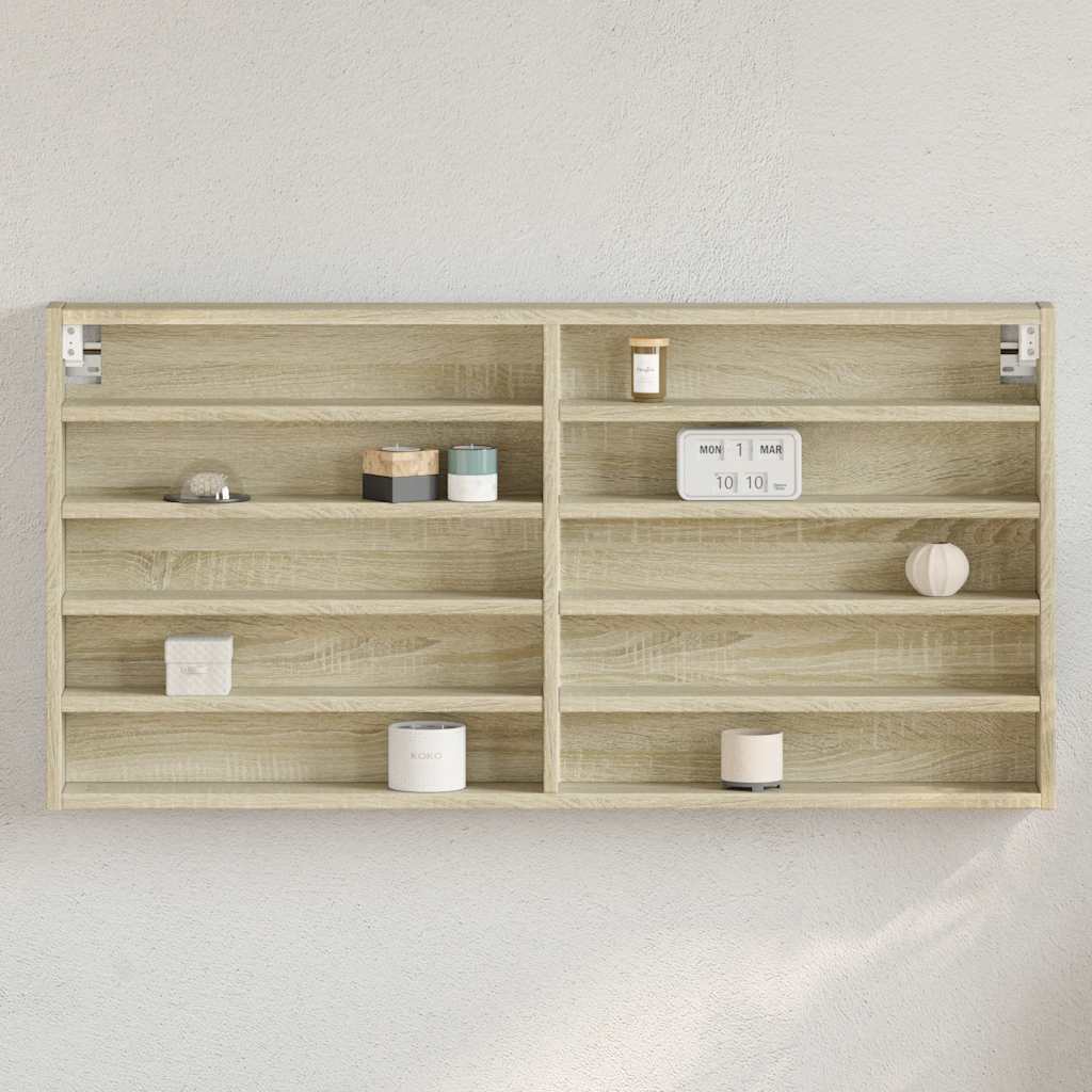 Sonoma-Eiche Vitrinenschrank, 100 cm