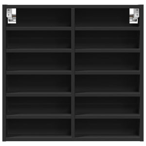 Schwarzer Vitrinenschrank 60cm