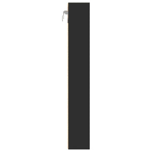Schwarzer Vitrinenschrank 60cm