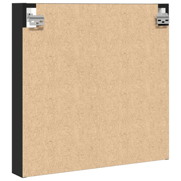 Schwarzer Vitrinenschrank 60cm