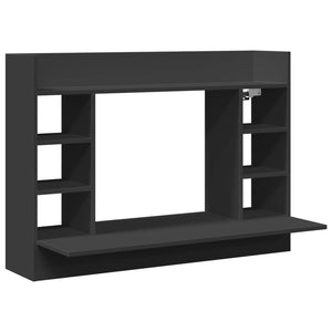 Wand-Schreibtisch Schwarz 105 cm