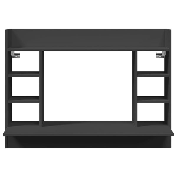 Wand-Schreibtisch Schwarz 105 cm